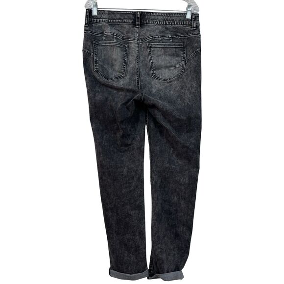 Torrid Bombshell Straight Jeans Womens Size 12R Super Soft Acid Wash Black - Picture 2 of 3